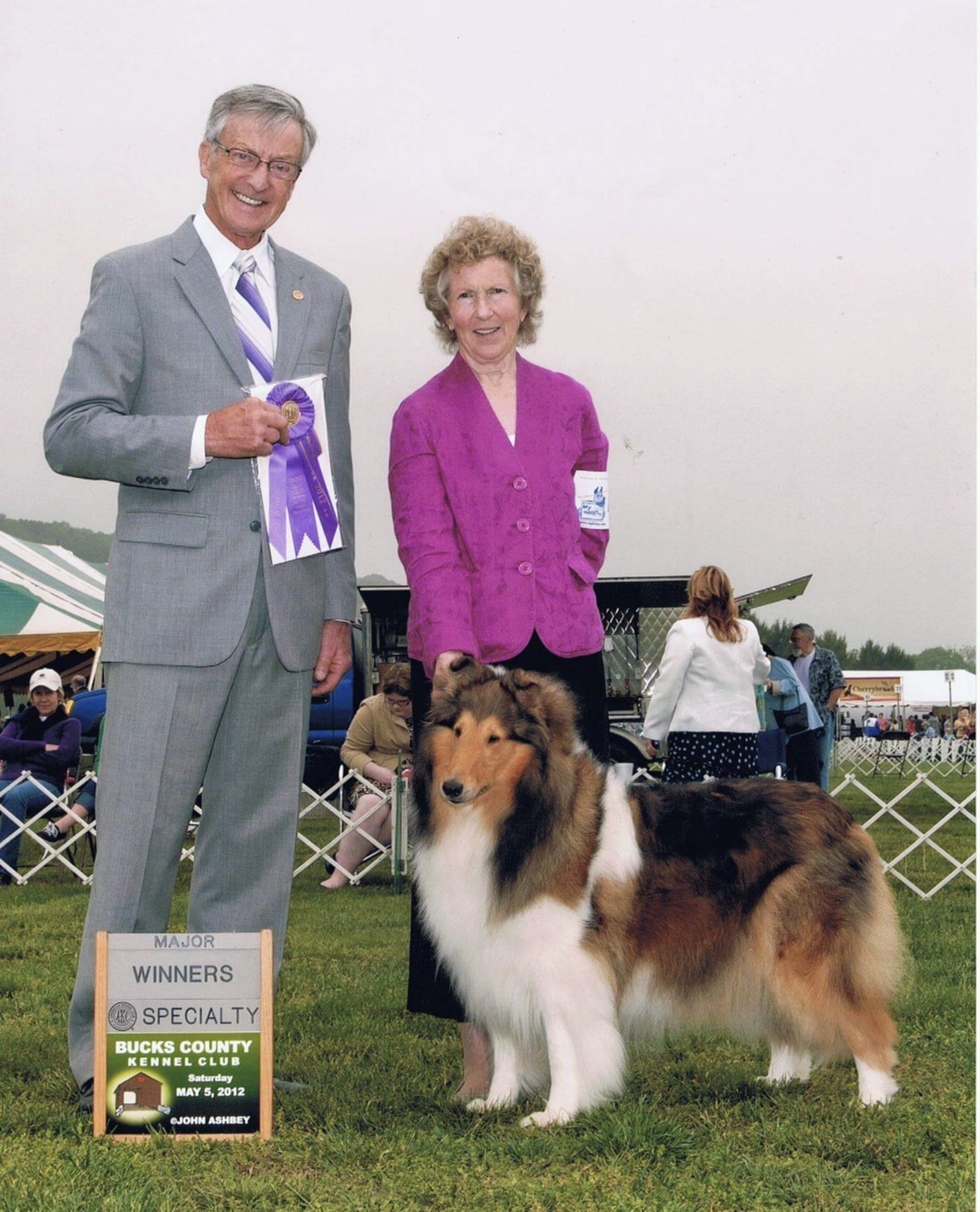 Lexi winning at Bucks County Kennel Club