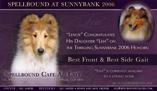 Spellbound at Sunnybank 2006: Leia, Lenox's daughter